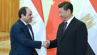 Xi meets Egypt President Sisi