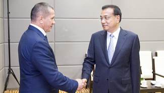 Chinese premier vows further cooperation with Russia's Far Eastern regions