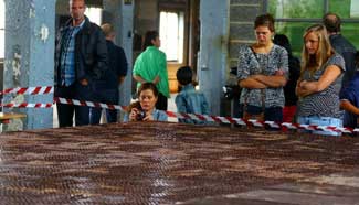 Huge chocolate on display for Belgium's Heritage Days celebrations
