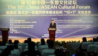 10th China-ASEAN Cultural Forum opens in Nanning