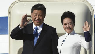 President Xi lands in Seattle for U.S. state visit