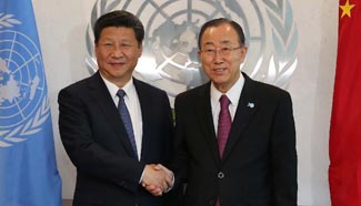 Xi reaffirms support for UN authority, urges more cooperation