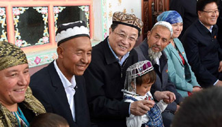 Senior leader calls for unity in Xinjiang