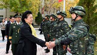 Liu Yandong visits Aksu, Ili in Xinjiang
