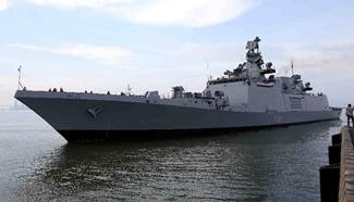 Indian naval warship arrives at Vietnam's port for visit