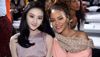 Jing Tian, Rihanna attend Dior show in Paris