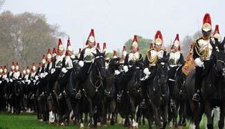 Royal Horse Guards preparing spectacular welcome to Xi's visit