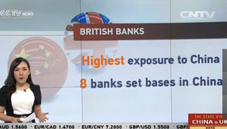 Eight British banks establish offices in China