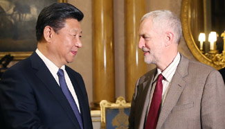 President Xi meets Labour leader Jeremy Corbyn