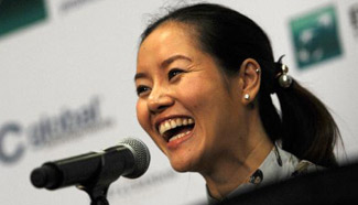 Li Na attends WTA Finals press conference in Singapore