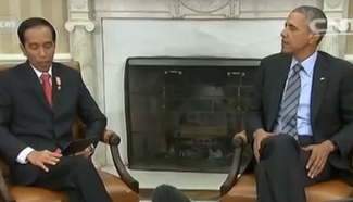 Joko Widodo meets Barack Obama in Washington