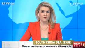 Chinese warships gave warnings to US navy ship