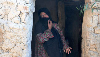 People in displaced camps on outskirt of Kabul