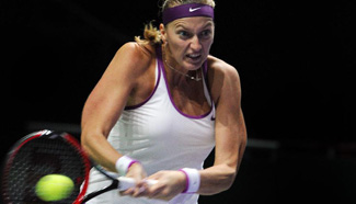 Kvitova beats Safarova 2-0 at WTA Finals