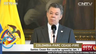 Bilateral cease-fire with FARC could come before Jan. 1