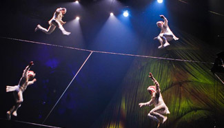Performers of Cirque du Soleil take part in full dress rehearsal in Vancouver
