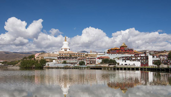 Scenery of Yalong Lingka wetland park in SW China