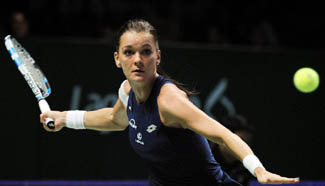 Poland's Radwanska wins Helep 2-0 at WTA tennis tournament