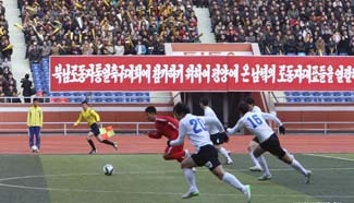 DPRK, ROK hold workers' football match in Pyongyang
