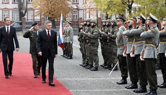 Slovak soldiers leaving for V4 military exercise in Hungary