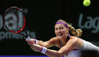 Kvitova beats Sharapova 2-0 at WTA semi-final
