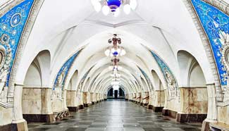 Metro stations as magnificent as palace in Moscow