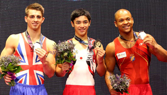 Highlights of men's floor exercise final at Gymnastics worlds