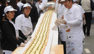 60-meter-long pizza seen in Agentina