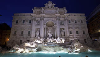 Re-opening ceremony of Trevi Fountain held in Rome