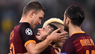 AS Roma beats Leverkusen 3-2 at UEFA Champions League