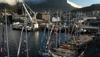 3rd leg Clipper Round the World Yacht Race sail in Cape Town