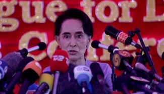 Myanmar opposition leader vows to give priority to national reconciliation work if wins election