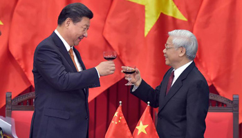 Chinese president, CPV general secretary attend signing ceremony
