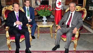 Tunisian parliament speaker meets chairman of Russia's State Duma