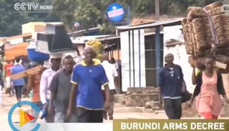 Deadline expired for Burundian civilian handover of arms