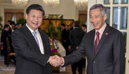Xi meets Singaporean PM on ties, China-ASEAN cooperation