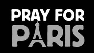 Social media users pray for Paris