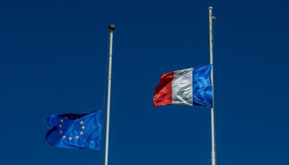 France consulate flags in Jerusalem fly at half mast to mourn victims