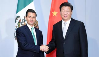 Chinese president meets with Mexican counterpart in Turkey
