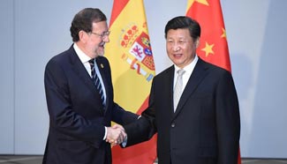Chinese president meets with Spain's PM in Turkey
