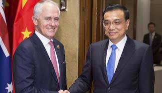 Chinese premier meets Australian PM in Malaysia