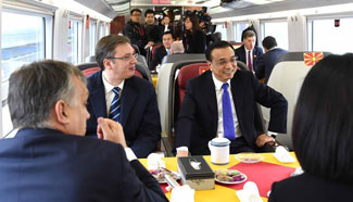 Premier Li hosts CEE leaders on high-speed rail trip