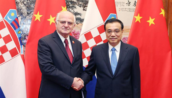 Premier Li meets Croatian parliament speaker