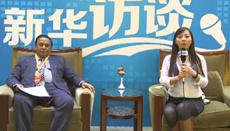 Sri Lanka's ambassador to China gives interview to Xinhuanet
