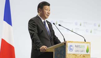 In pictures: Chinese president attends Paris climate talks