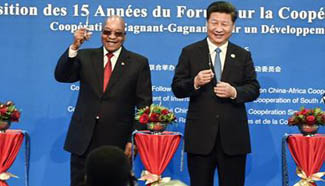Xi, Zuma cut ribbon at opening ceremony of Exhibition on 15 Years of Forum on China-Africa Cooperation