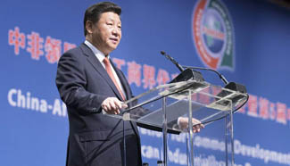 Xi delivers speech in high-level dialogue with Chinese and African business dignitaries