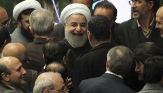 Rouhani presents 75-billion-dollar budget draft to parliament