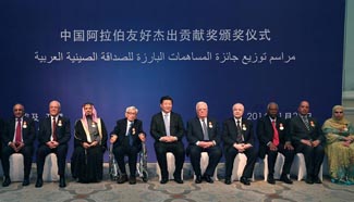 Xi meets friendly people awarded for contribution to China-Egypt friendship