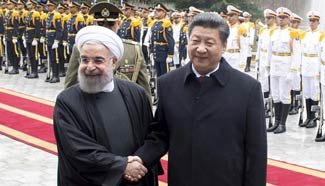 President Xi meets with Iranian counterpart in Tehran